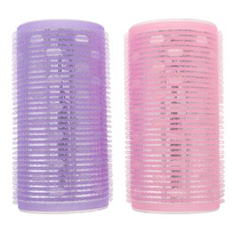 Frcolor Bangs Curler, Thick Hair Roller, Set of 2, Easy Hand Winding Curler, 2.0 inches (50 mm), Hair Curler, Thick, Aluminum Cores, For Home and Hair Salon