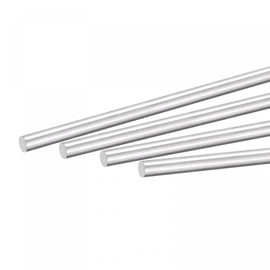 sourcing map Aluminum Solid Round Rod 5mm Diameter 300mm Length Lathe Bar Stock for DIY Craft Pack of 4Pcs