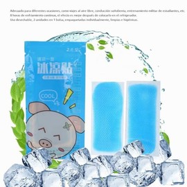 Parches Refrescantes Verano Frente Perfectos Aliviar Calor Molestias Disipan Eficazmente Generado Por Teléfono Que Hace Ideales Viajes Aire Libre Uso