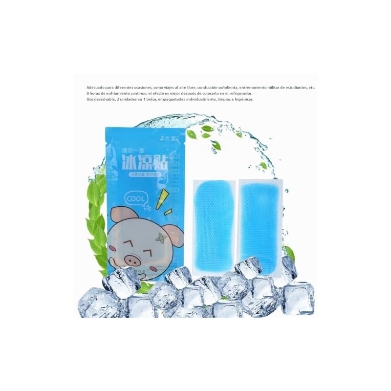 Parches Refrescantes Verano Frente Perfectos Aliviar Calor Molestias Disipan Eficazmente