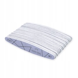 MANI KING 25pcs Professional Nail File Ellipse 100/180 Grey Heavy Duty Single Use Good Quality Nail File Abrasion Resistant Nail File Set Made in EU