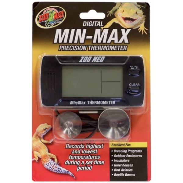 Zoo Med -Thermomètre Digital de précision Mini Maxi. TH-32 E. pour Reptiles.-ZO-387377