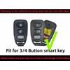 Silicone Rubber Key Fob Cover Compatible with 2006-2020 Hyundai Accent
