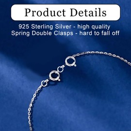 2 PCS 925 Sterling Silver Double Clasps, Silver Spring Double Clasps Connector, Silver Necklaces Bracelet Extension Clasp, Bracelet Clips for Jewellry Bracelet Necklace