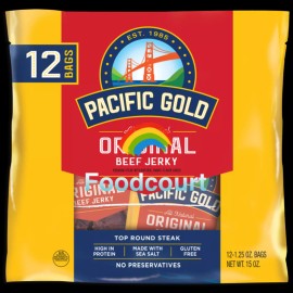 Pacific Gold 2 Packs Pacific Gold Original Beef Jerky Multi Pack 12 ct 15 oz Each Pack