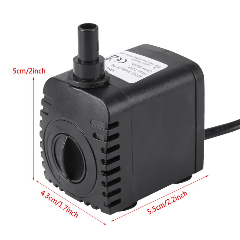 Mini Ultra Quiet Submersible Water Pump Fish Pond Aquarium Tank