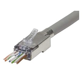 Platinum Tools Ezex44 Shielded RJ45 External Ground Connector 50/Jar Accessory Box (202051J)