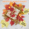 sourcing map 200 Pack Artificial Maple Leaves Fall Leave Cutouts