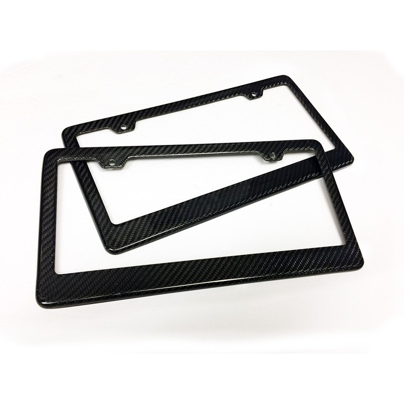 REAL 100% CARBON FIBER LICENSE PLATE FRAME 1 Piece ONLY