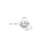 sourcing map Hexagon Nuts M2.5 x 0.45 mm with Metric