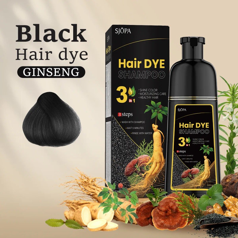 Mopoyat Shampoo Tinte Instantáneo Cubre Canas Natural