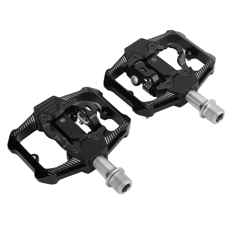 Dual Function Bicycle Pedal Flat Clipless Cleats 3 Sealed Bearings