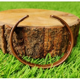 WC 100% Pure Copper Magnetic Bracelet with 10 Magnets Copper Bracelet for Men & Women Solid Copper Cuff Adjustable size with Velvet Bag and Box for gift