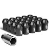 J2 Engineering LN-T7-024-125-BK 20 piezas M12 x 1.25 7075-T6 aluminio
