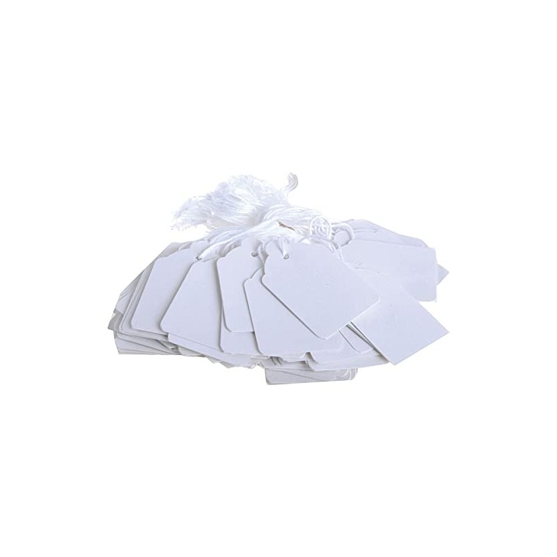 Q-Connect KF01617 Strung Ticket 30x21mm (Pack of 1000) - White
