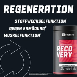 Recovery Regeneration Drink | Post Workout Drink Ideal for Athletes and Fitness | Sports Drink with BCAA + Glutamine + Amino Acids + Electrolytes + Minerals | 20 Servings | Pomegranate