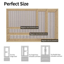 Door Mat Indoor Entrance, Non Slip Front Door Mat, Absorbent Low Profile Washable Indoor Doormat, Fade Resistant All-Season, All-Weather Easy Clean Inside Floor Mats for Entryway Light Beige 32"x20"