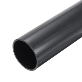 MECCANIXITY 2.48 Inch PVC Rigid Tube Round Pipe 57mm ID 63mm OD 12" High Impact for Water Pipe, Aquarium, Fish Tank, Greenhouse Garden, Deep Grey