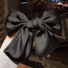 2PCS Big Bowknot Hair Clips Hair Ribbon Clips Soft Silky