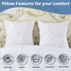eBeddy Linens European Square Pinch Pleated Pintuck Pillow Shams Set