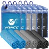 Cooling Towels 6 Pack, YQXCC Soft Microfiber Quick Dry Towels
