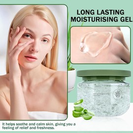 Gel Hidratante Para Rostro Y Cuerpo, Gel No Pegajoso Para Después Del Sol, Loción De Aloe Vera, Cuidado De La Piel, Hidratación Facial Refrescante De Rápida Absorción Y Larga Duración Para