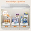 Delamu 2 Pack Metal Bathroom Organizers and Storage, 2 Tier