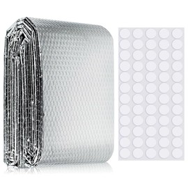 Eco-Friendly Radiator Reflector Panels 0.6m x 5m, Bubble Foil Insulation for Heat Retention, Roof & Wall Thermal Barrier, Durable Aluminum Foil with Bubble Layer