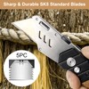 Harita Utility Knife Box Cutter with Belt Clip, Extra 5