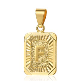 Trendsmax Mens Womens Yellow Gold Plated Initial Capital Letter F Pendant Charm Only No Chain