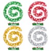 MELLIEX 8M / 26Ft Christmas Tinsel, 4 Pieces Shiny Chunky