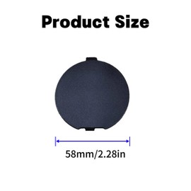 Rear Bumper Tow Hook Cover,Rear Trailer Cover,Black Rear Trailer Hook Eye Cap Cover,Trailer Hook Eye Trim Cover for Mazda 2020-2023 CX30,DHB450EK1 DGH950EL1,Replacement Trailer Cover Parts(1)