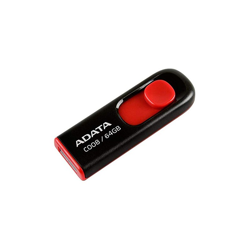 ADATA 64 GB Memoria Flash USB 2.0 Deslizable Color Negro