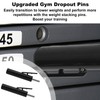 Fukaisu 2pcs Weight Stack Pins, 5/16 Inch Diameter Black Drop