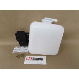 GENUINE KUBOTA OVERFLOW COOLANT BOTTLE W/ BRACKET - COOLANT RESERVOIR