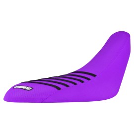 Yamaha Raptor 700 R 2006-2024 GRIPPER Seat Cover  ALL PURPLE / BLACK RIBS #193