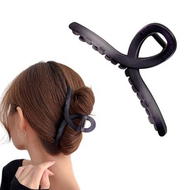 Qiubaoll Large Hair Clips Lightweight Simple Hair Accessories Daily Office Gift for Women (Ombre Purple)