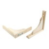 Mcredy 2 PCS Wood Shelf Bracket,7.09 Inch Triangle Wall Mount