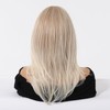 Tumhorn Blonde Wig for Women Long Wavy Wigs Middle Part