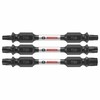 BOSCH ITDETV2503 3-Piece 2-1/2 In. Impact Tough Double-Ended Screwdriving Bit