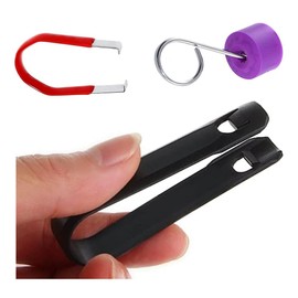 Wanfoou 9 pieces tool for removing wheel nuts, wheel bolt caps tool, for removing various wheel bolt caps, universal disassembly pliers, puller removal hook