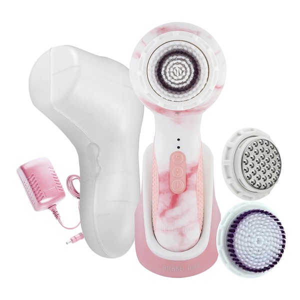 Michael Todd Beauty - Soniclear Elite - Facial Cleansing Brush System - 6-Speeds - Face Cleansing Brush & Exfoliating Body Scrubber