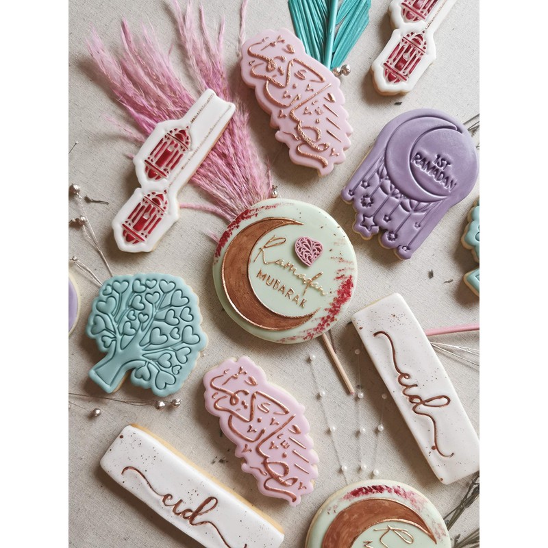 LissieLou Ramadan Mubarak Style 1 with Moon Eid Icing Fondant