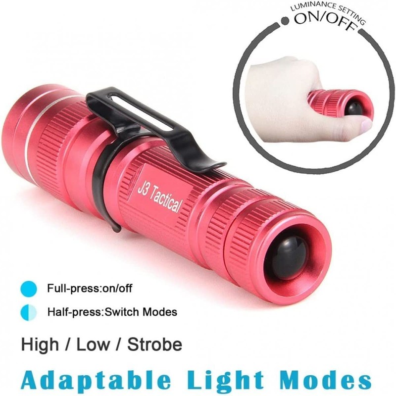 ULTRAFIRE Mini Pocket LED Flashlight with 1.5V AA Alkaline Battery,