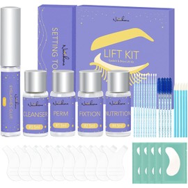 Lash Lift and Brow Lamination Kit, All in 1 Eyelash & Eyebrow Perm Kit,Semi-Permanent Perming Curling Lifting Lash Suppies,Eye Brow Lift