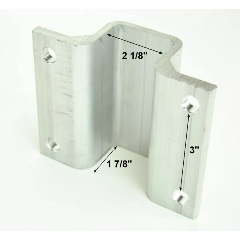 Unbranded Aluminum and Stainless Steel Boat Trailer Swivel Top Bunk