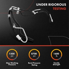 A-Premium Power Steering Pressure & Return Hoses Line Assembly Compatible with Toyota Echo 2000-2005 & Scion xA 2004-2006, xB 2004-2006, 1.5L, Pump to Rack/Gear to Reservoir/Cooler