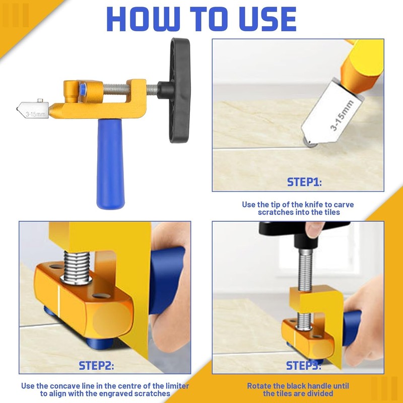 Glass Tile Cutter Glass Tile Cutter Hand Tool Opener Multifunctional