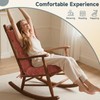 Rocking Chair Cushion with Seat/Back Cushion with Ties for Indoor