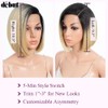 DÉBUT Short Bob Wig, Ombre Blonde C Part Lace Front